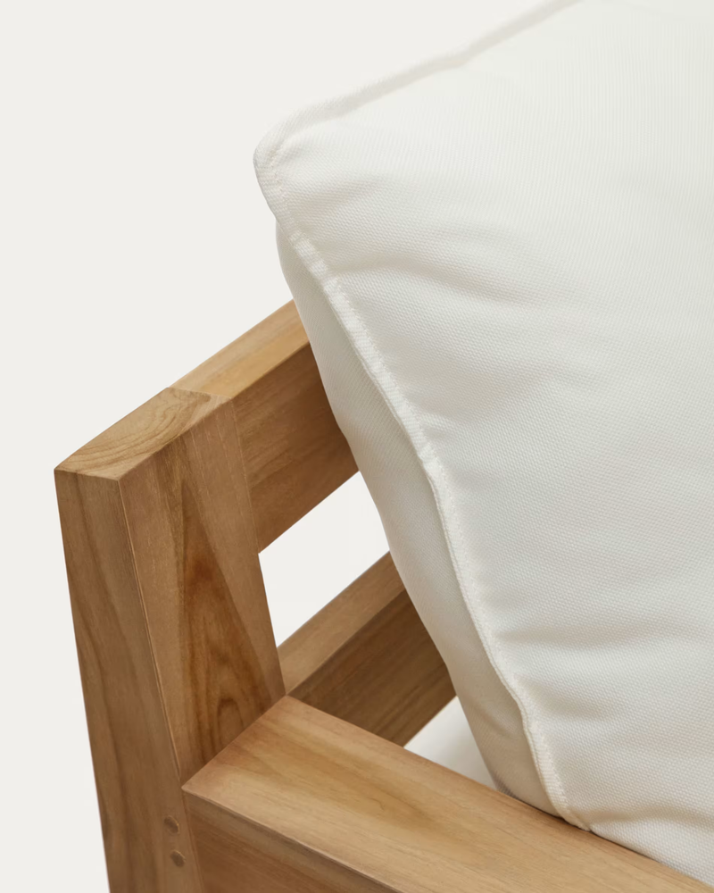 FORCANERA 3 seater solid teak sofa