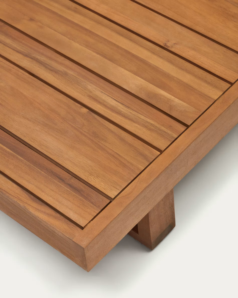 RACO 5 seater corner sofa and coffee table, made from solid acacia wood