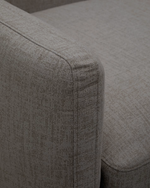 SORELLS 2-seater modular outdoor sofa in aluminium with grey finish 201 cm