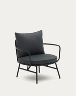 BRAMANT Steel armchair with mauve finish