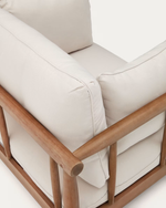 SACOVA Solid eucalyptus wood armchair