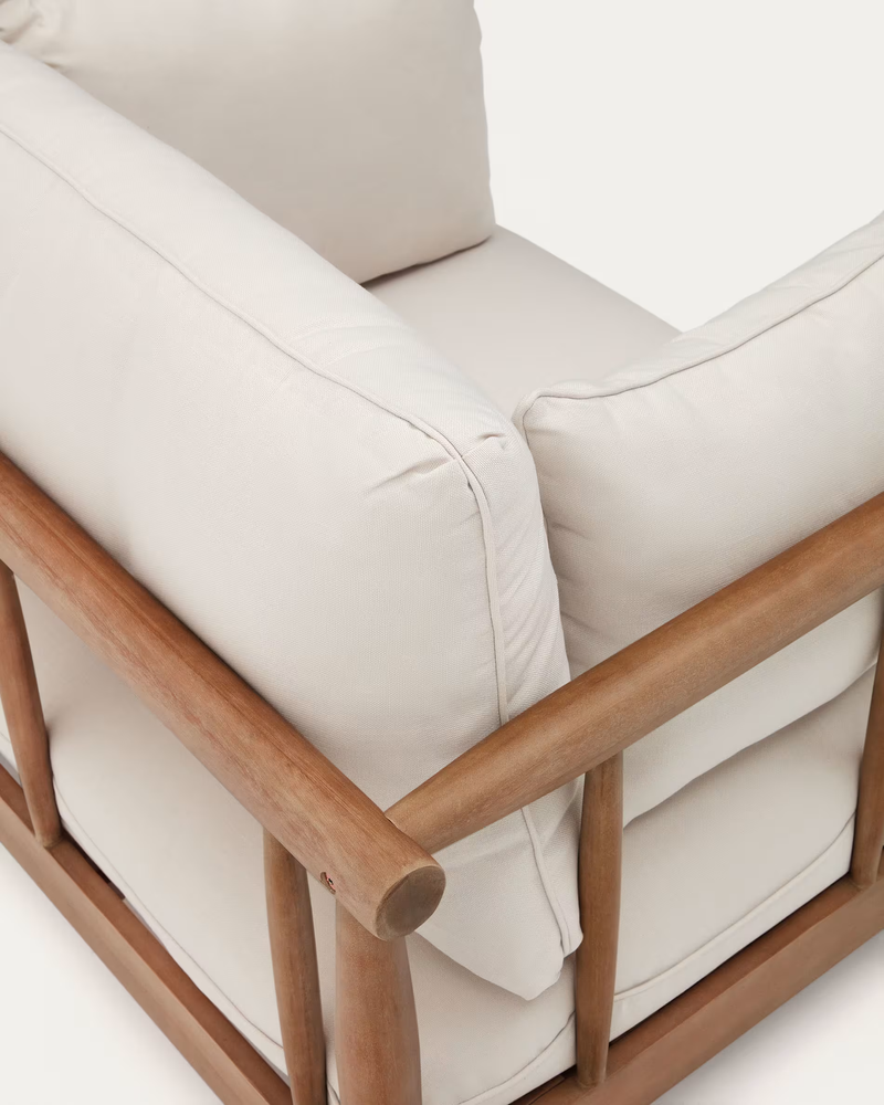 SACOVA Solid eucalyptus wood armchair