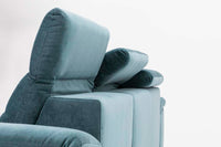 LIKA Sofa-bed with pull-out pouffes and container