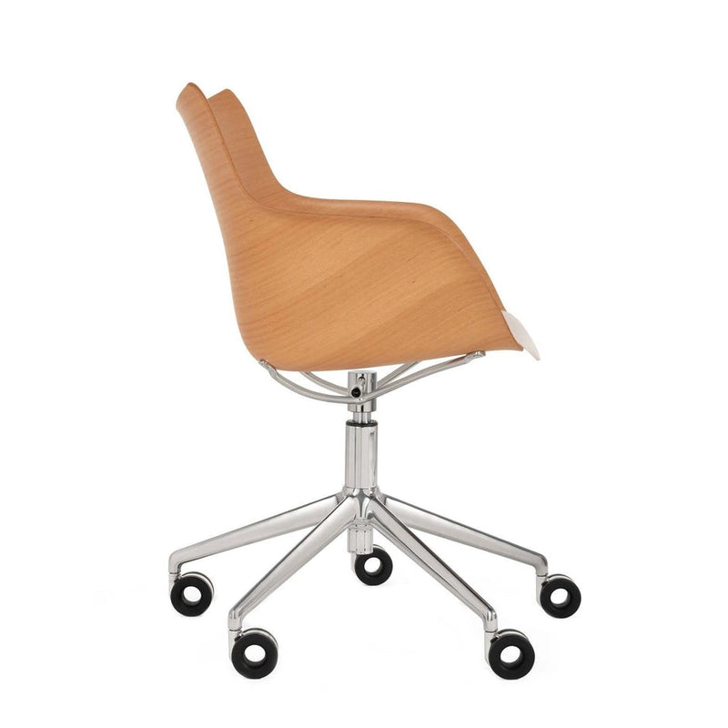Q/WOOD Rotating armchairs on wheels