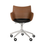 Q/WOOD Rotating armchairs on wheels