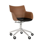Q/WOOD Rotating armchairs on wheels