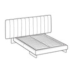 KILIAN Krevet s podnim okvirom kreveta s drvenim letvicama