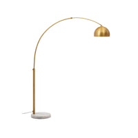 MADALI Metal floor lamp with brass and white marble finish