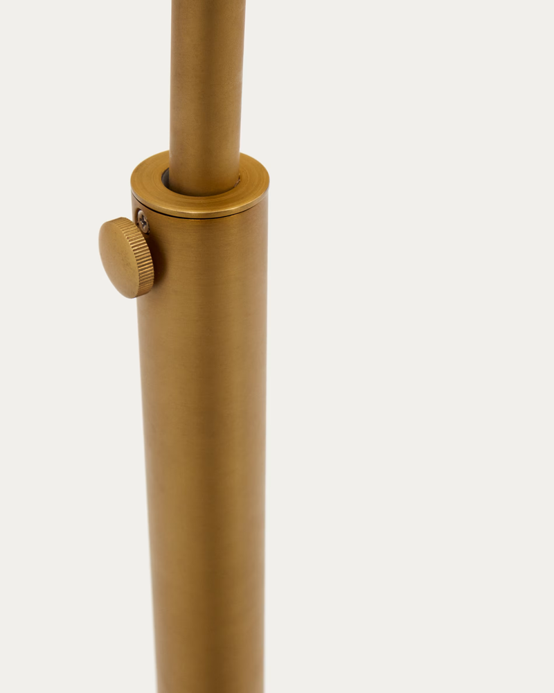 MADALI Metalna podna svjetiljka sa završnim slojem od mesinga i bijelog mramora