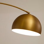 MADALI Metalna podna svjetiljka sa završnim slojem od mesinga i bijelog mramora