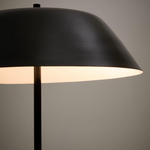 SAYRA Podna lampa izrađena od crnog mramora i metala u crnoj boji