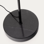 SAYRA Podna lampa izrađena od crnog mramora i metala u crnoj boji