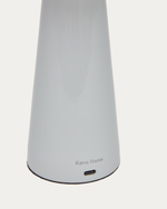 ARENYS Outdoor metal table lamp in a black painted finish