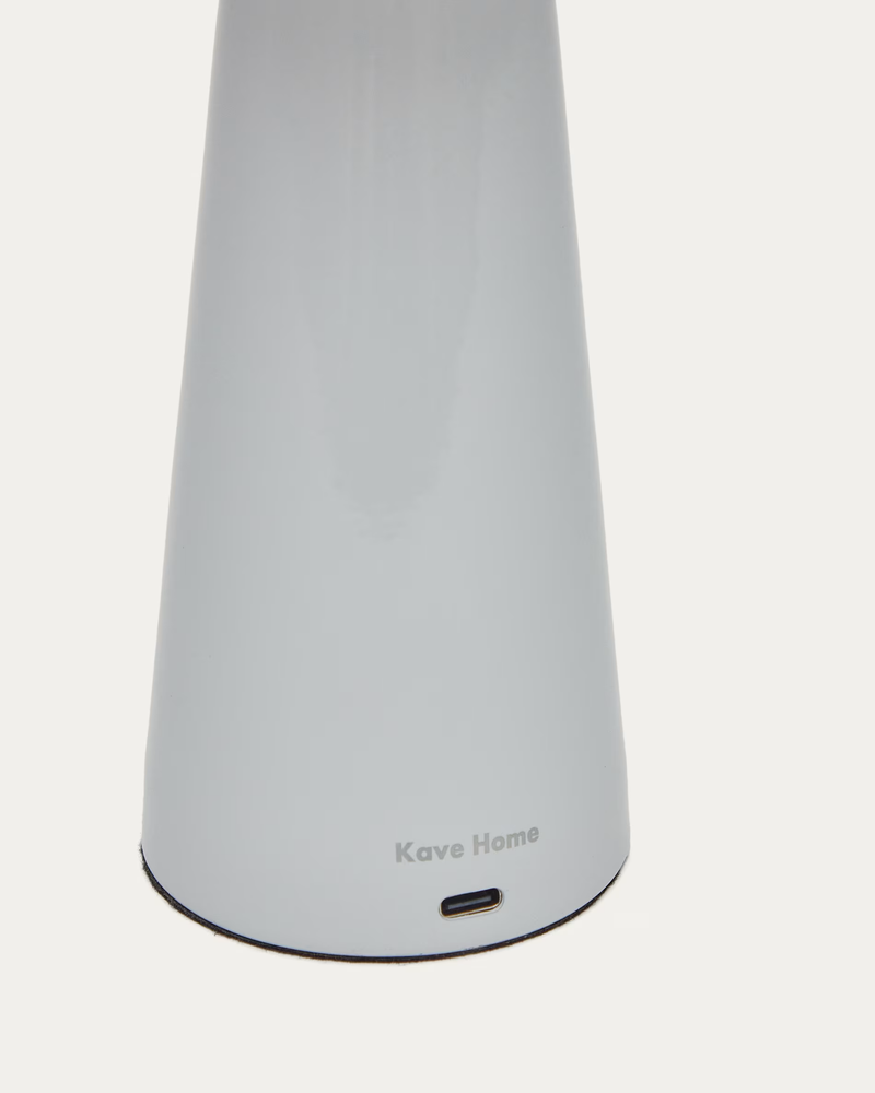 ARENYS Outdoor metal table lamp in a black painted finish