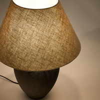 MERCADAL Ceramic table lamp in a black finish