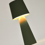 ARENYS Outdoor metal table lamp in a black painted finish