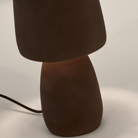 TANDY Table lamp made of terracotta brown