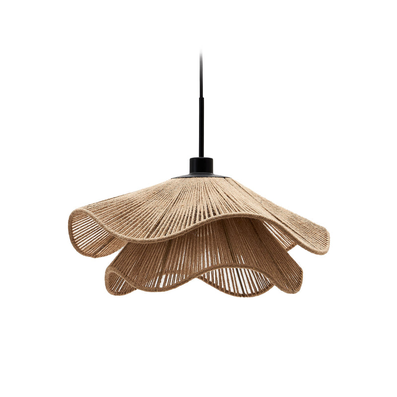 PONTOS Ceiling lamp shade in jute with a natural finish, Ø 50 cm