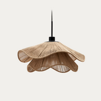 PONTOS Ceiling lamp shade in jute with a natural finish, Ø 50 cm