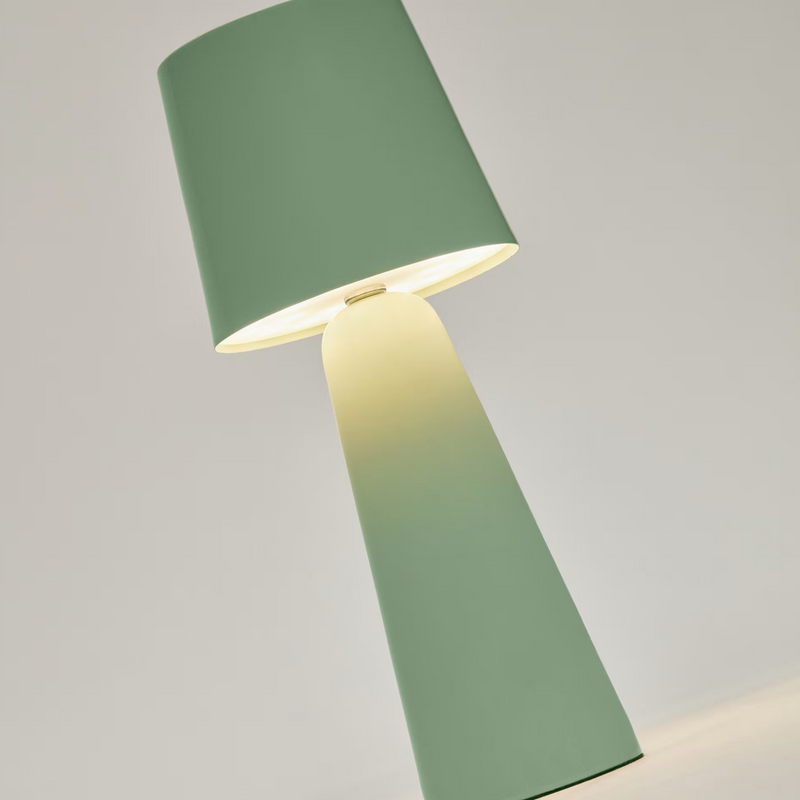 ARENYS Outdoor metal table lamp in a black painted finish