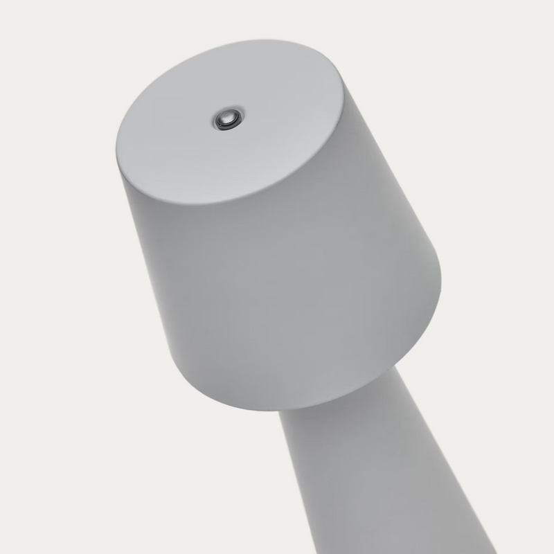 ARENYS Outdoor metal table lamp in a black painted finish