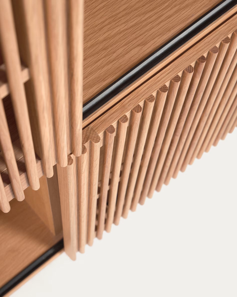 BEYLA Regal od punog hrasta s hrastovim furnirom 84,3 x 170 cm FSC 100%