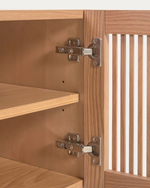 BEYLA Ormarić za cipele od punog hrasta s hrastovim furnirom, 98,5 cm FSC 100%