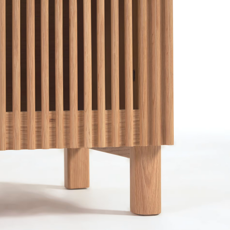 BEYLA Ormarić za cipele od punog hrasta s hrastovim furnirom, 98,5 cm FSC 100%