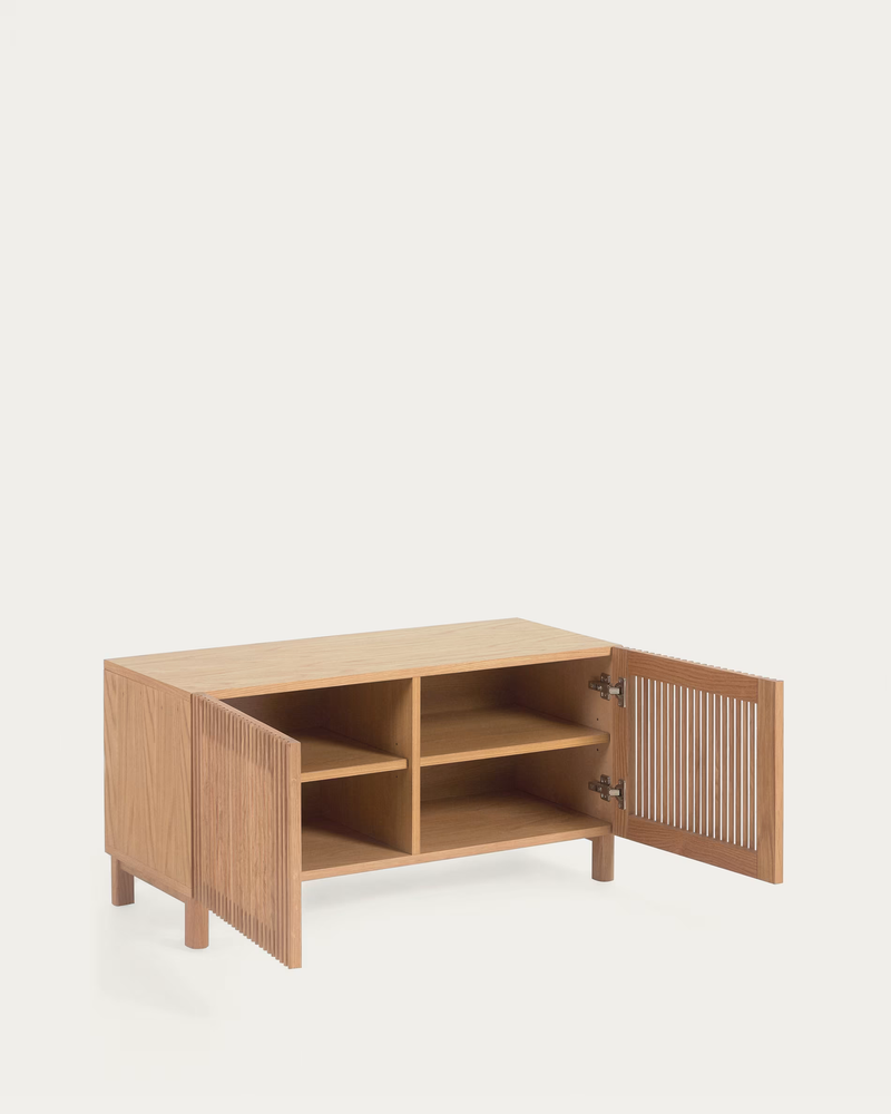 BEYLA Ormarić za cipele od punog hrasta s hrastovim furnirom, 98,5 cm FSC 100%