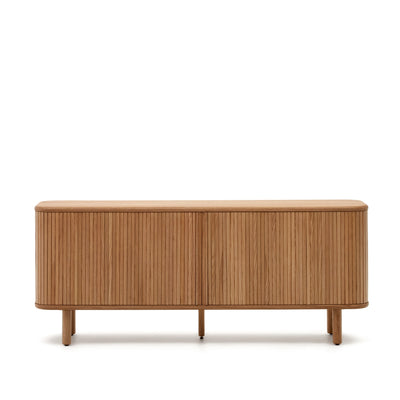 MAILEN 2 door sideboard in ash veneer with a natural finish 180 x 75 cm