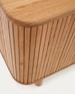 MAILEN  2 door sideboard in ash veneer with a natural finish 180 x 75 cm