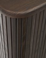 MAILEN Komoda s 2 vrata od jasenovog furnira s potamnjenom završnom obradom 180 x 75 cm