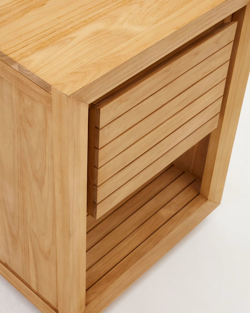 SAULA Bathroom furniture in solid teak wood with natural finish, 60 x 45 cm