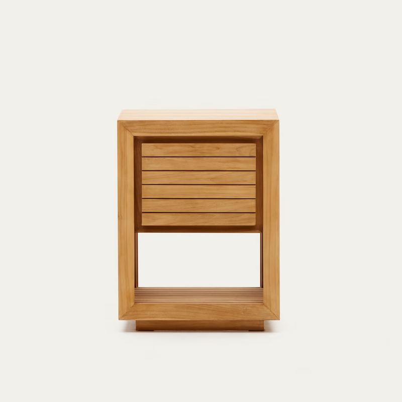 SAULA Bathroom furniture in solid teak wood with natural finish, 60 x 45 cm