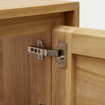 YENIT Bathroom furniture in solid teak wood with a natural finish, 120 x 45 cm