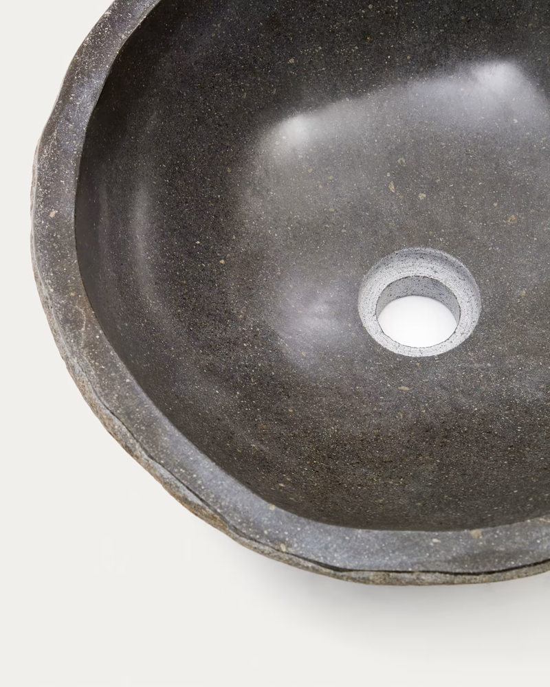 TETSU stone wash basin, Ø 40 cm