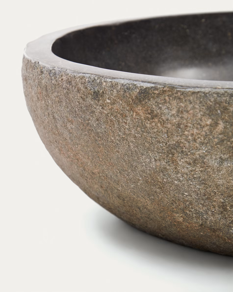 TETSU stone wash basin, Ø 40 cm