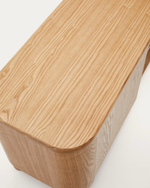 SALAYA TV stand in ash plywood FSC Mix Credit, 200 cm x 52 cm