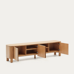 SALAYA TV stand in ash plywood FSC Mix Credit, 200 cm x 52 cm