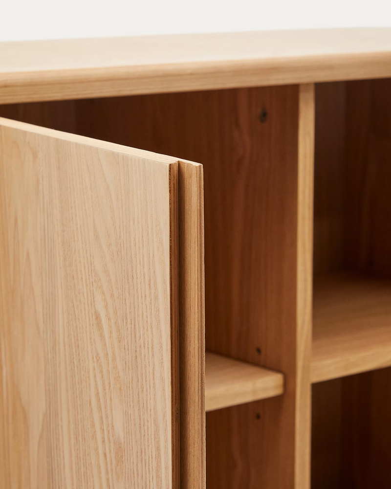 SALAYA Visoki komoda od jasenove šperploče FSC Mix Credit, 100 x 134 cm