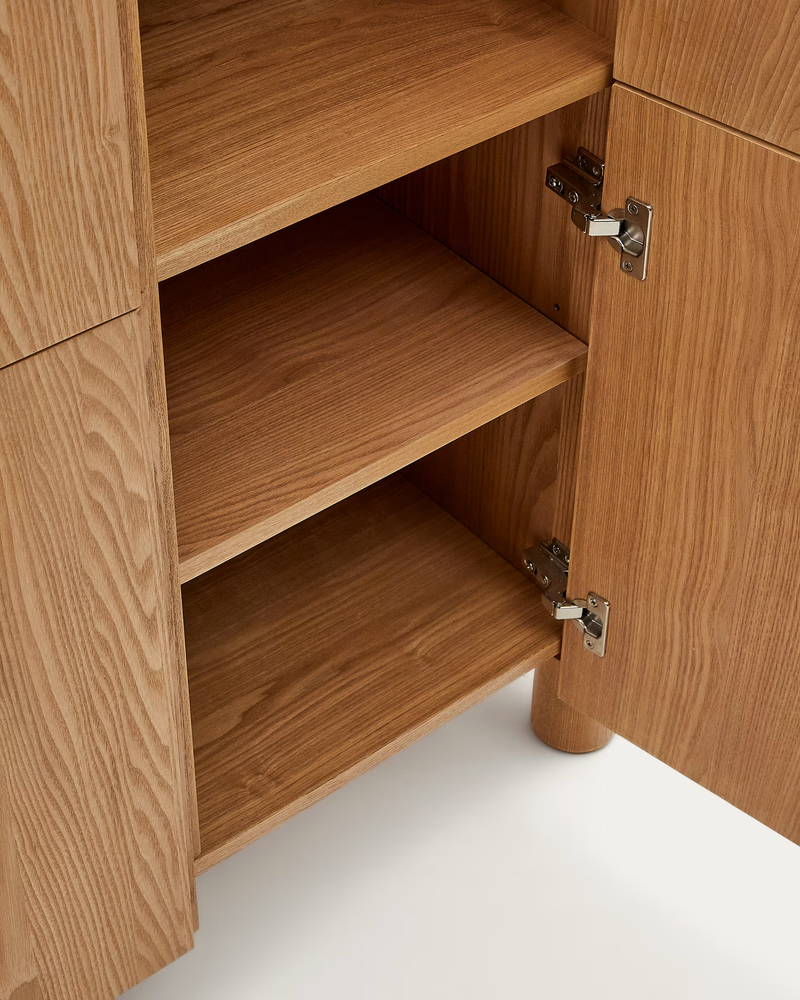 SALAYA Visoki komoda od jasenove šperploče FSC Mix Credit, 100 x 134 cm