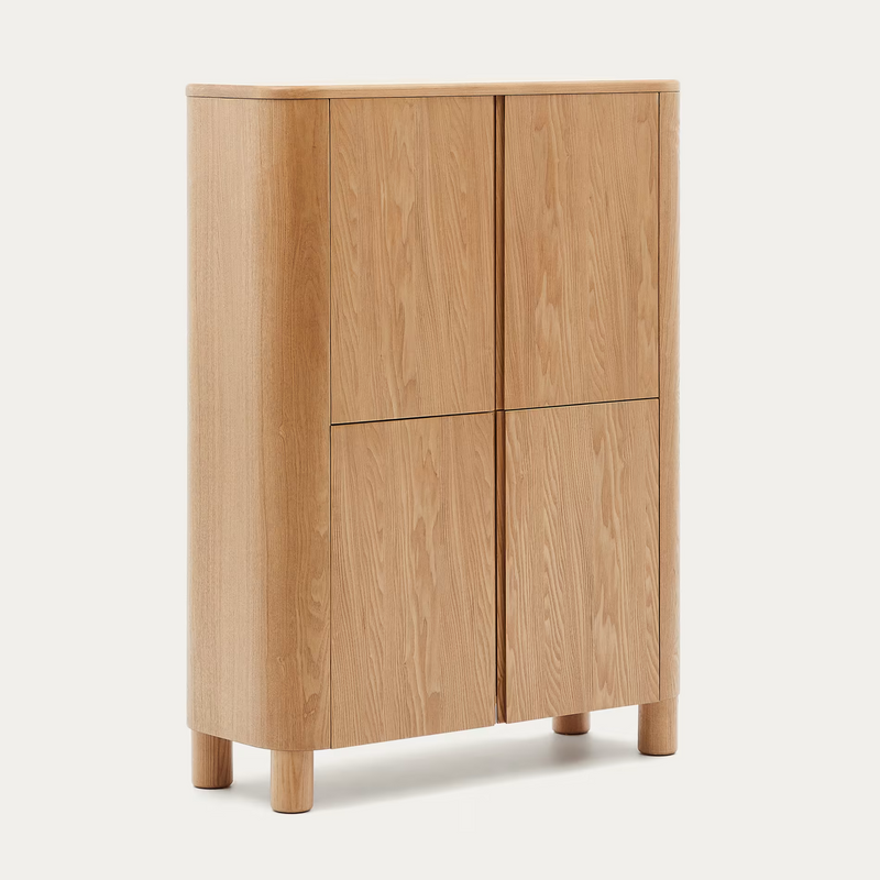 SALAYA Visoki komoda od jasenove šperploče FSC Mix Credit, 100 x 134 cm