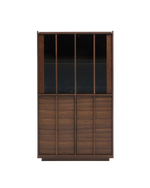 ONIX Vitrina od čvrsti orah i tamni furnir 101 x 170 cm