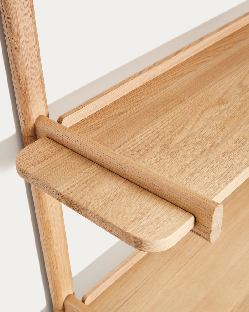 SITRA modularna polica, 3 police od punog hrastovog drva u prirodnoj završnoj obradi, 110 cm