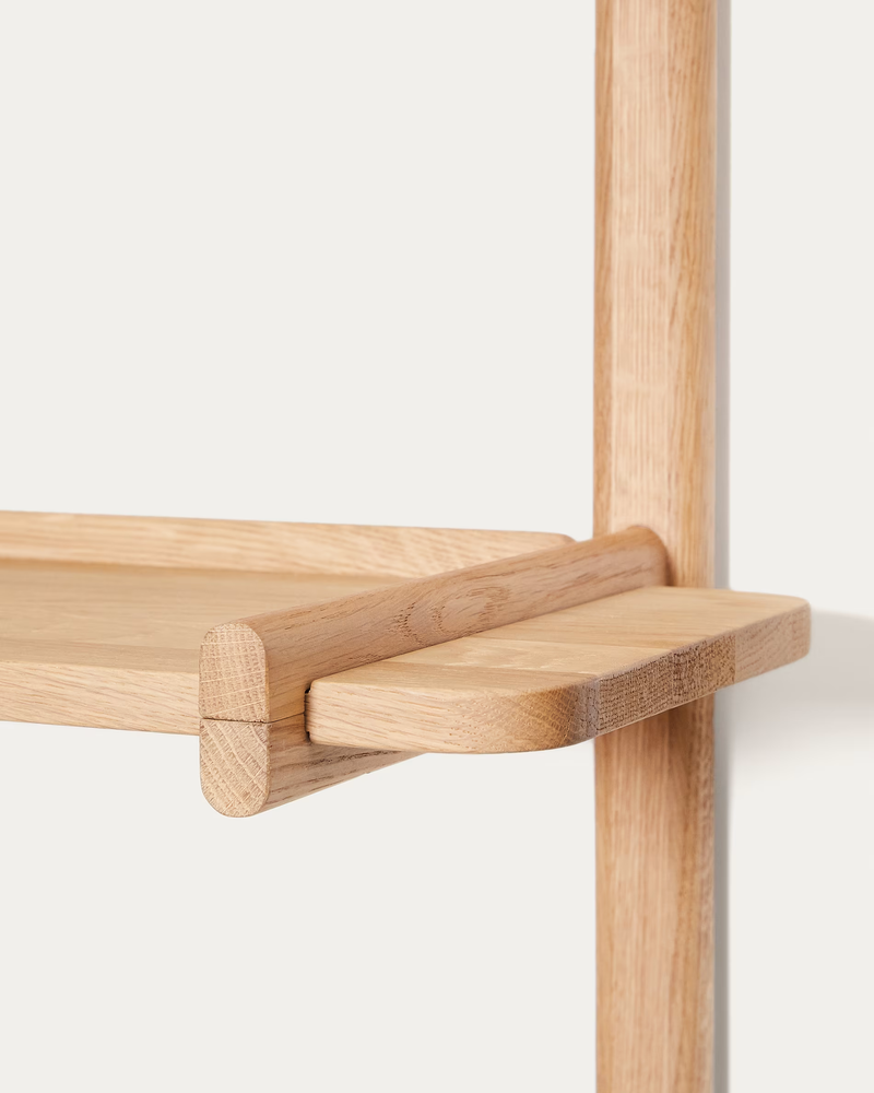 SITRA modularna polica, 3 police od punog hrastovog drva u prirodnoj završnoj obradi, 110 cm