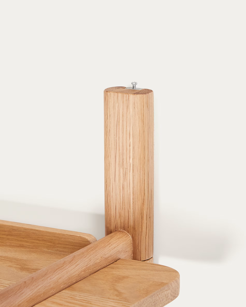 SITRA modularna polica, 3 police od punog hrastovog drva u prirodnoj završnoj obradi, 110 cm