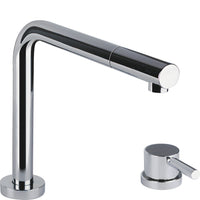 UNIVERSALE Remote lever and telescopic mixer kitchen tap