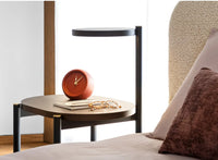 MADAME Bedside table with an oval top and built-in LED light