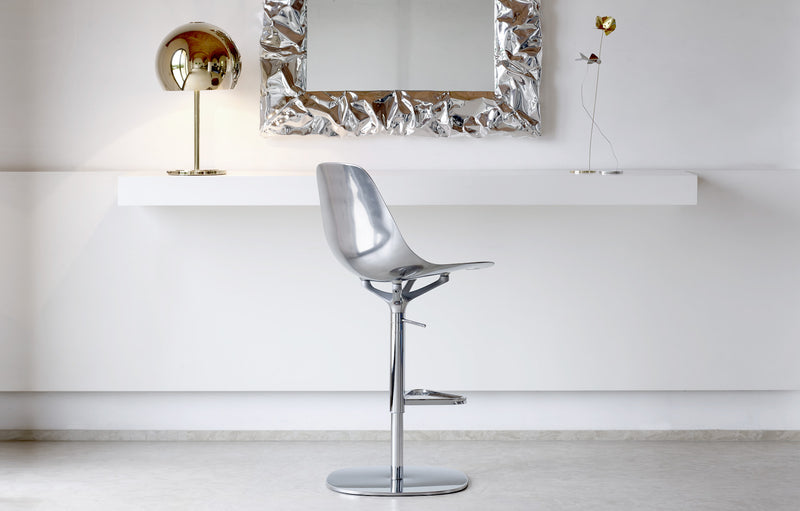 MAMMAMIA Barska stolica, aluminij sa zrcalnim završetkom