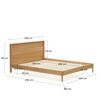 LENON Bed, 160x200 cm